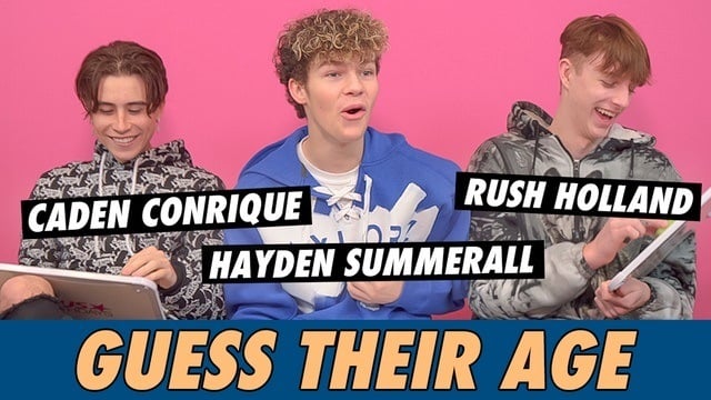 Hayden Summerall, Caden Conrique & Rush Butler - Guess Their Age